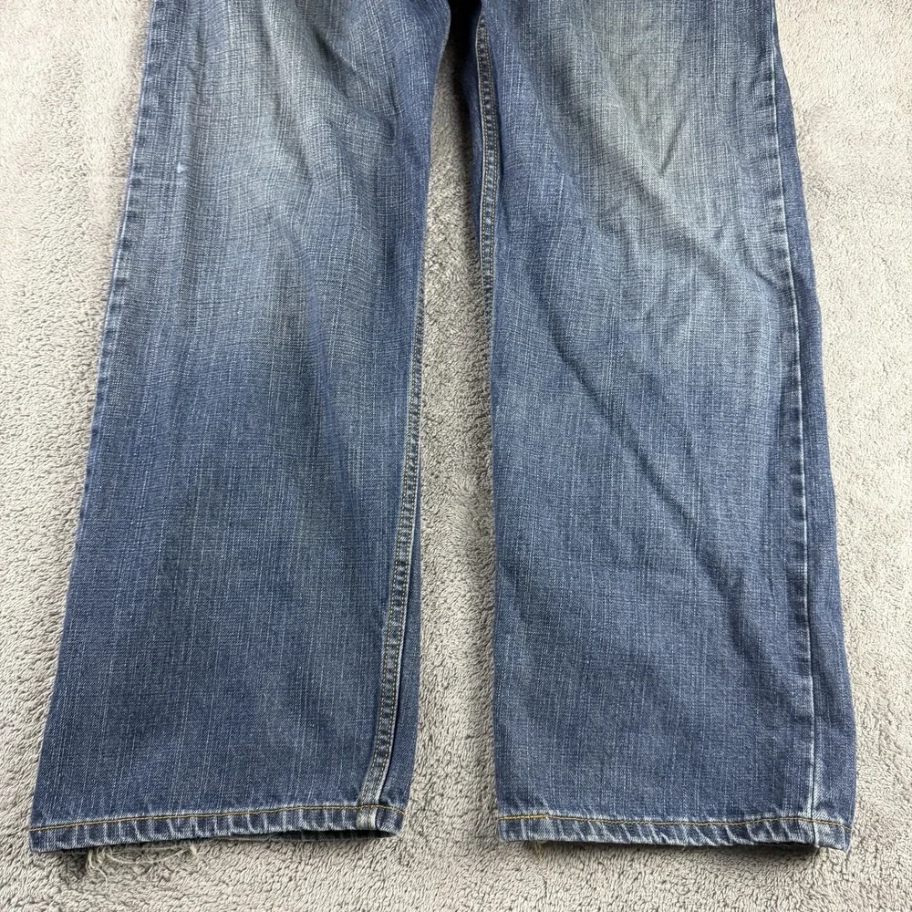Levis cuffs worn